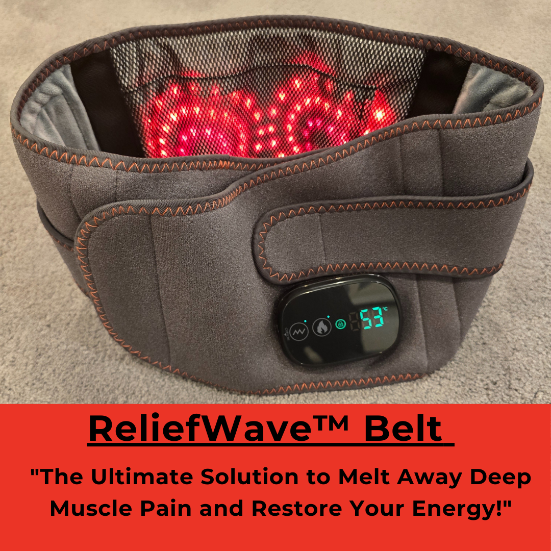 ReliefWave™ Pro Cordless Back Massager With Heat/Red Light Therapy