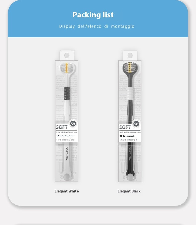 NEW Three-sided Toothbrush